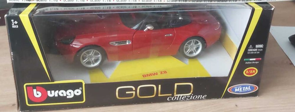 Bburago - BMW Z4 1:18 - czerwony, Gold Collezione - model kolekcjonerski