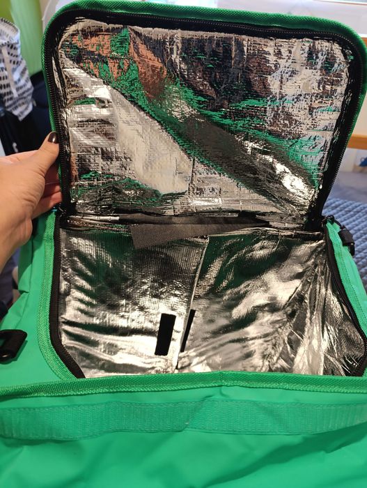 Mochila Uber eats + fato de chuva + capa telemóvel