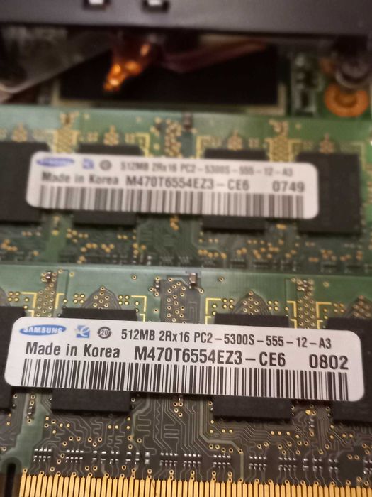 Pamięć do laptopa PC-2 2x 512MB