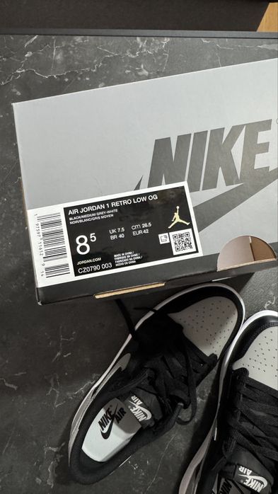 Nike Air Jordan 1 Low OG „Shadow” | Nowe | Rozmiar 42