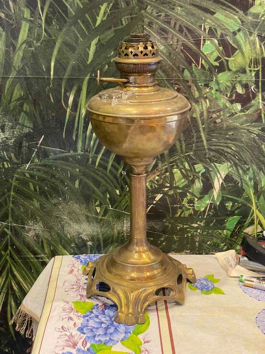 Керосиновая антикварная лампа Германия