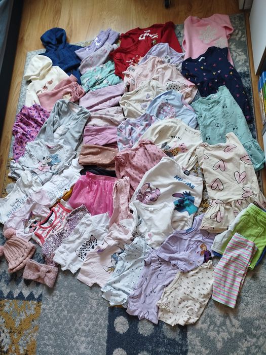 Ciuszki paka mix zestaw dziewczynka 110 / 116 rzeczy 50 szt