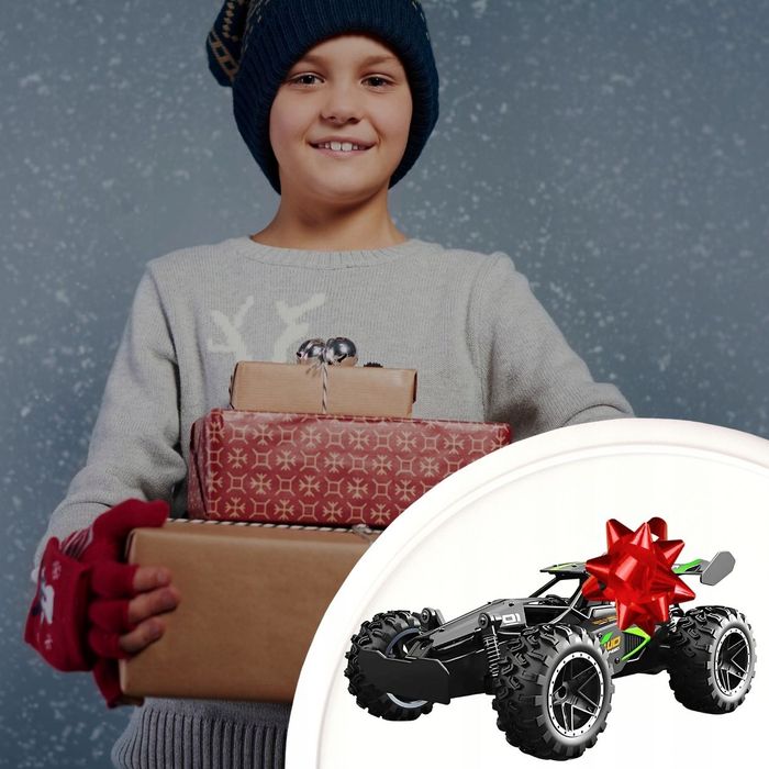 Samochód Zdalnie Sterowany Duży Rc Monster Na Pilota Wytrzymały Drift