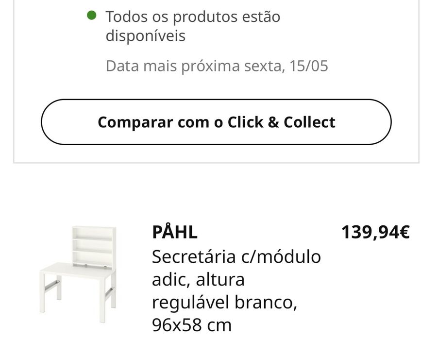 Secretária de crianças ikea