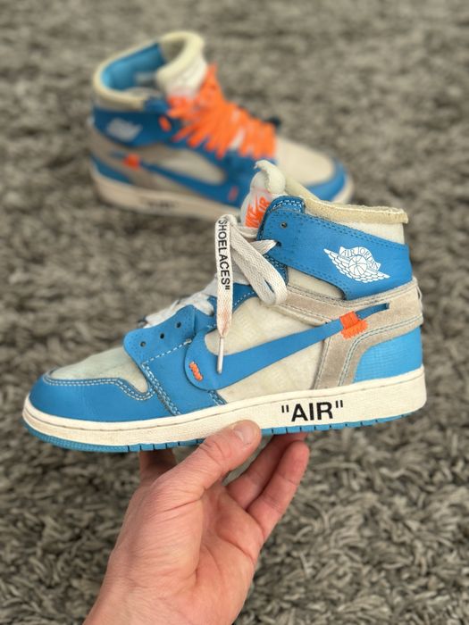Кроссовки  Nike Jordan 1 Retro High Off-White University Blue