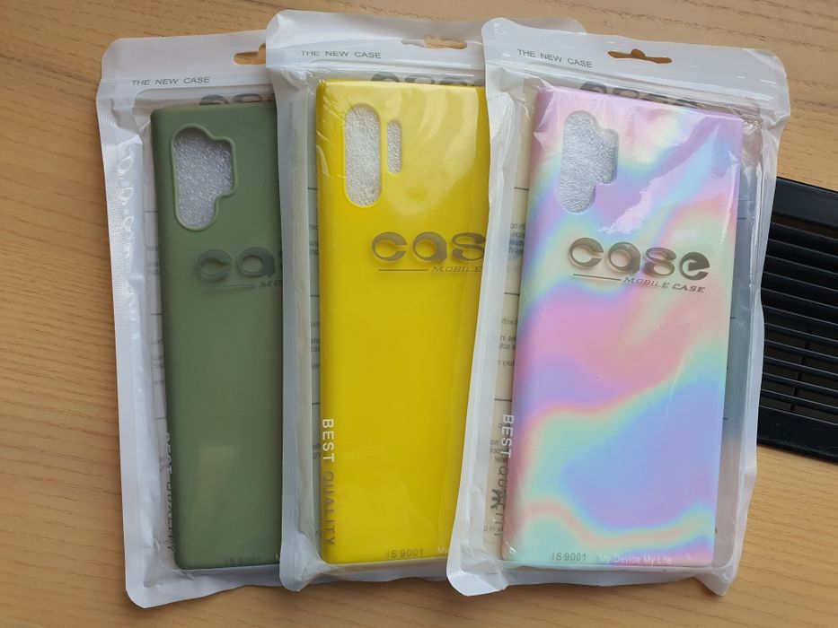 Чохол на Samsung Galaxy Note 10 Plus Яскравий Зелений Райдужний