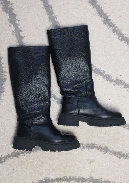 Чоботи жіночі зимові шкіряні, Espacio 39 розмір.стан дуже хороший