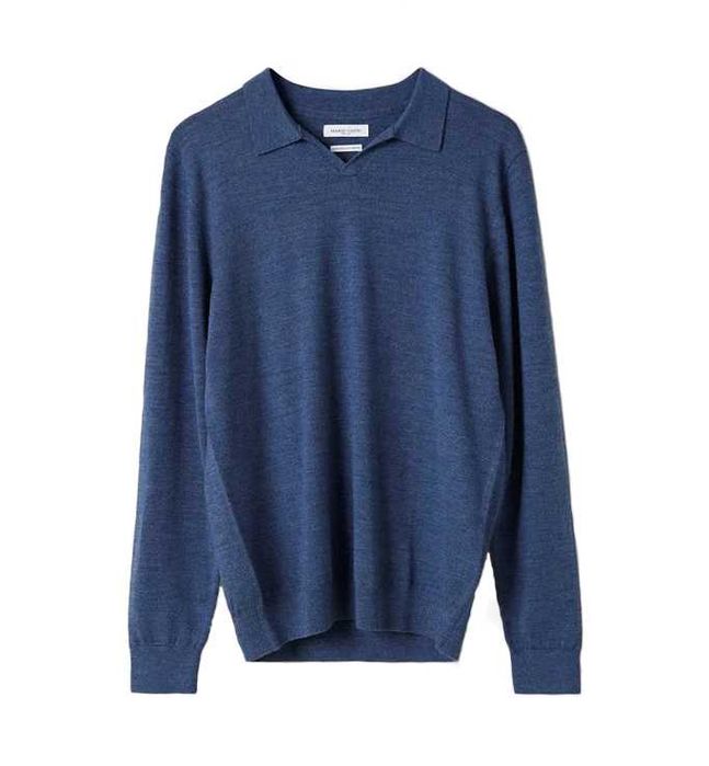 sweter Mario Conti 100% wełna merino XXL