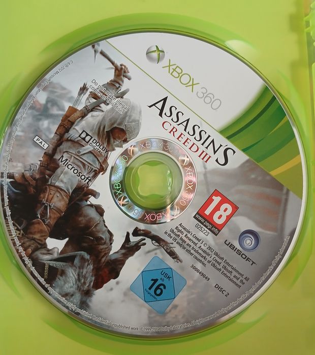 Jogo XBOX 360 Assassins Creed 3 [APENAS CD2)