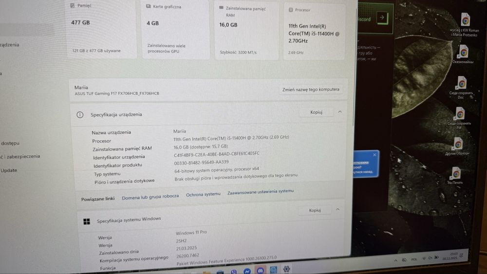 Asus TUF Gaming F17 FX706H