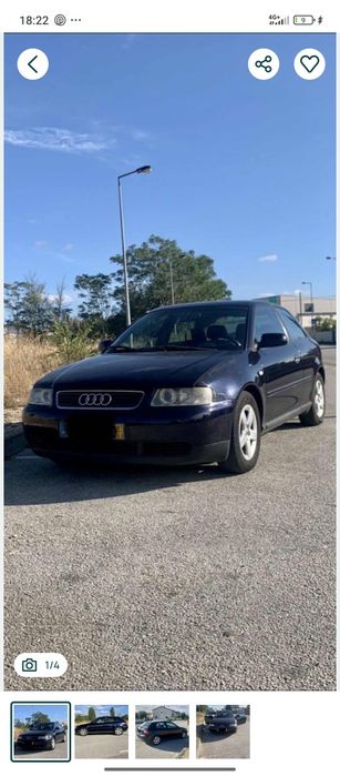 Audi A3 1.6 gasolina cx/automática
