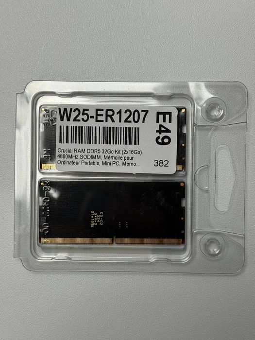 Оперативна памʼять Crucial DDR5 SO-DIMM Kit 32GB (2x16GB) 4800MHz CL40