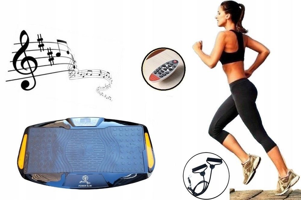 PLATFORMA WIBRACYJNA Wibrująca treningowa MASAŻER do ćwiczeń całego