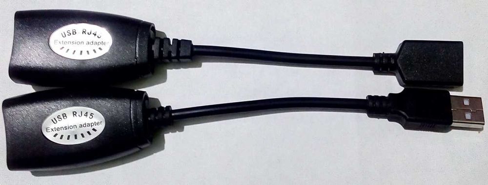 USB продовжувач по витій парі RJ45 USB удлинитель тест 25м