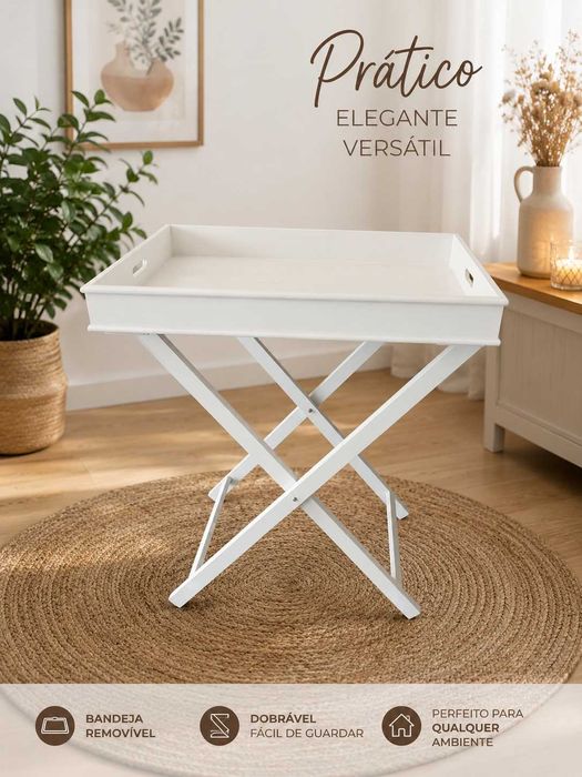 Tabuleiro de chá decorativo
