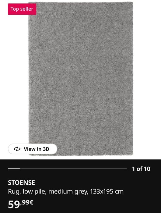 Tapete Stoense Ikea Cizento