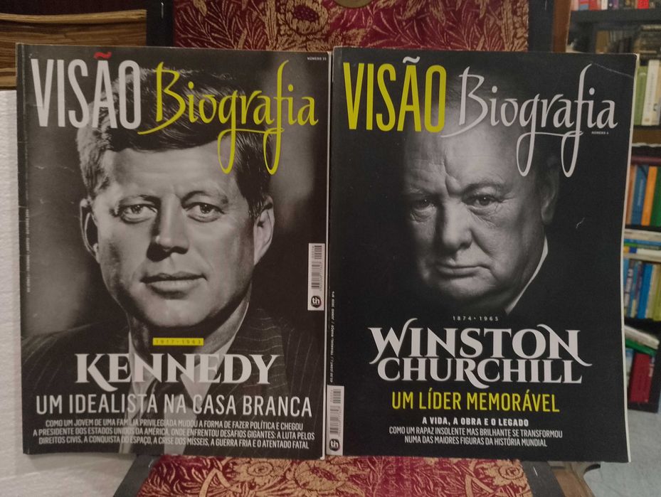 Revista Visão Biografia - Winston Churchill + Kennedy