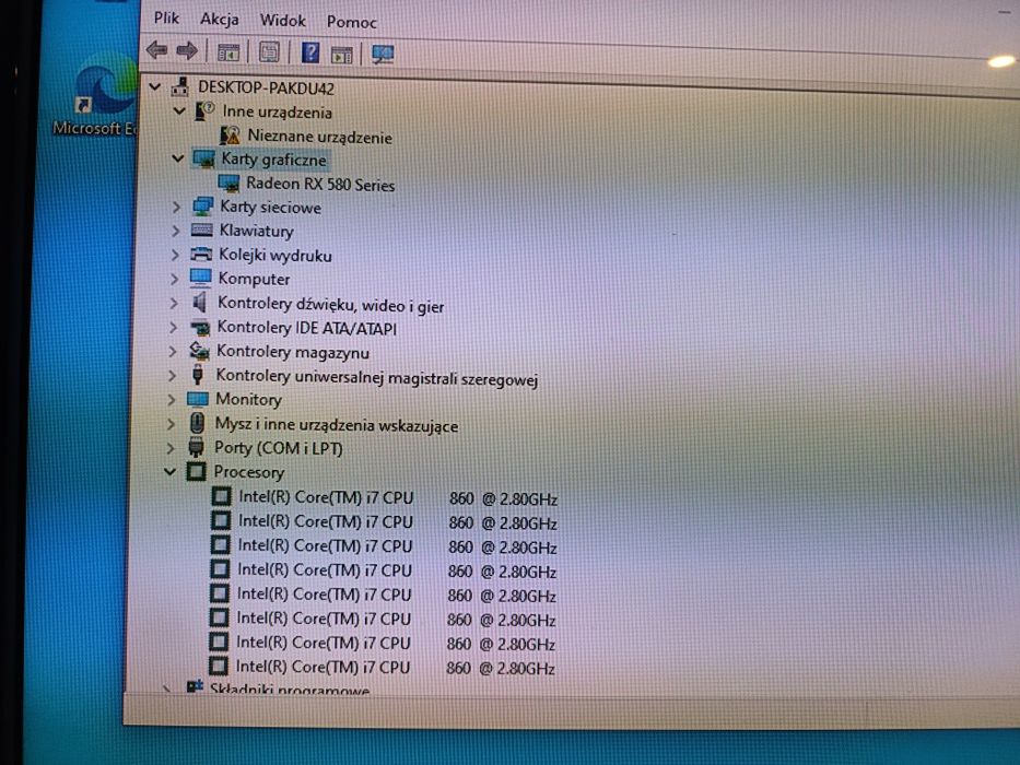 Komputer gamingowy i7 16GB  rx 580 12GB