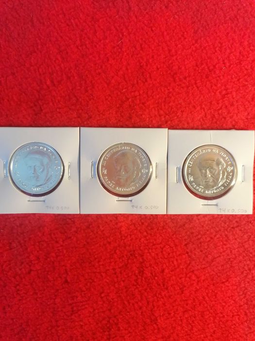 Moedas 500$ Escudos Prata 1995/01 Comemorativas