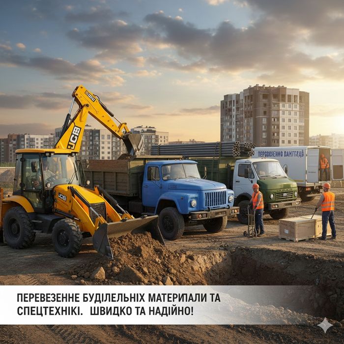 Спецтехніка:Вивіз сміття,Пісок/Щебінь/Чорнозем,Оренда JCB 3X,Самоскиди