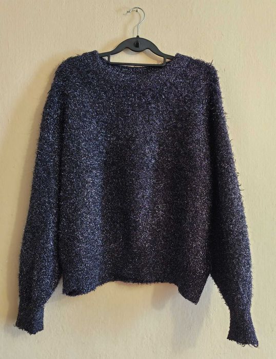 Sweter z metaliczną nitką L H&M