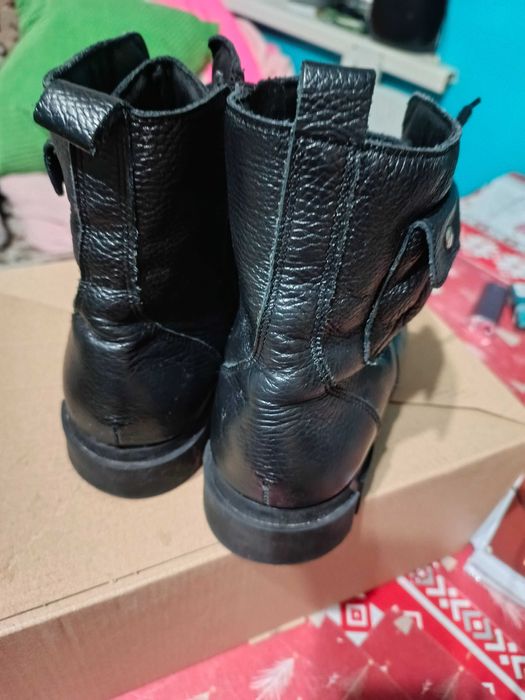 Buty czarne skórzane