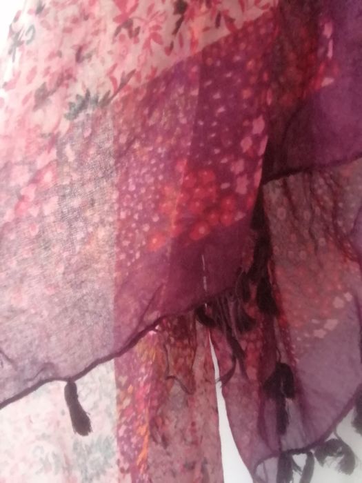 Echarpe tons rosas