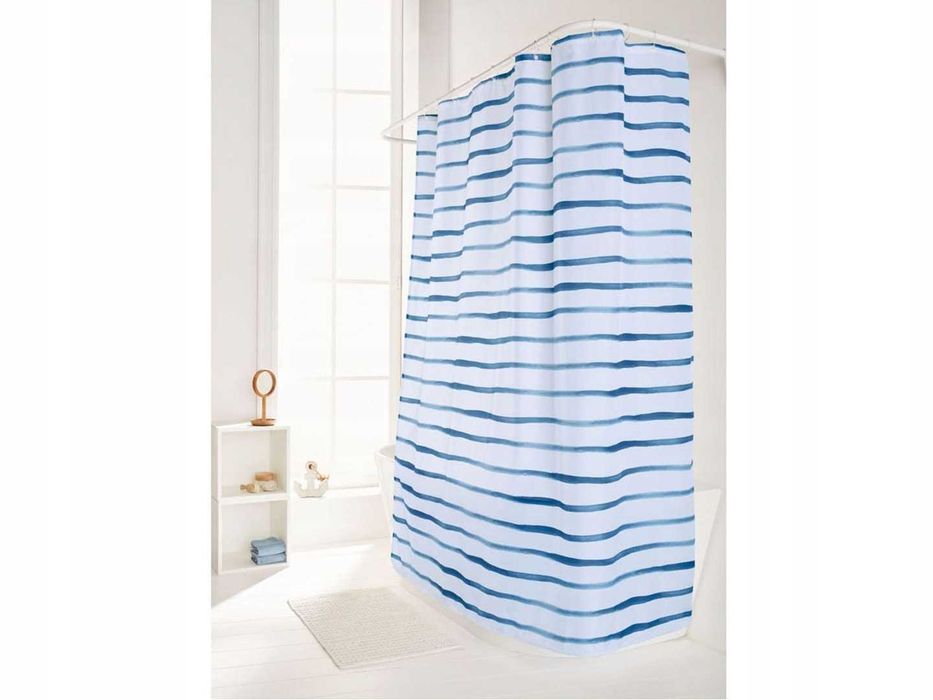 180cm x 200cm Tekstylna Wodoodporna Mocna Zasłona Prysznicowa NrD125