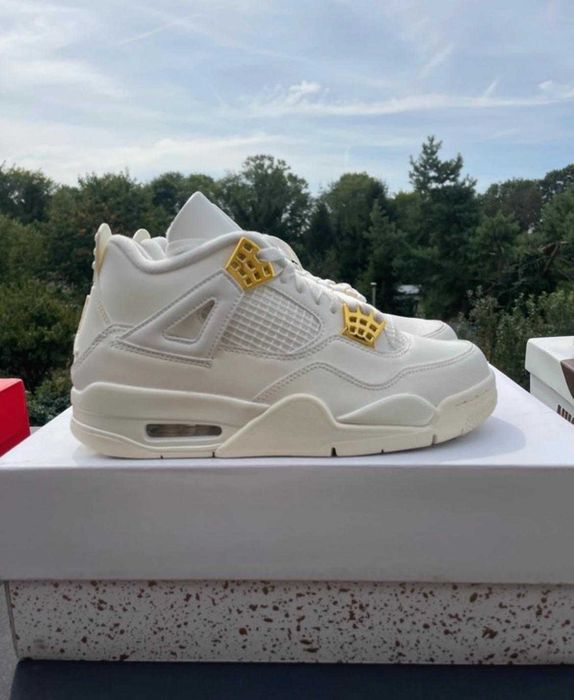 Biale jordan 4 retro air jordany sneakersy white popular new 36-41