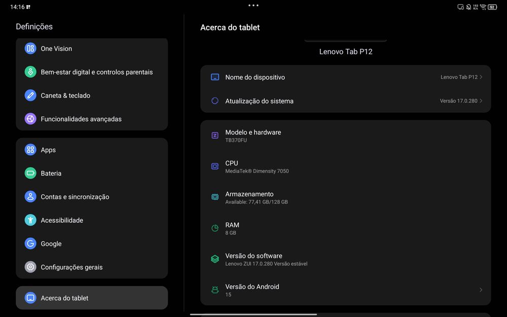 Tablet Lenovo P12
