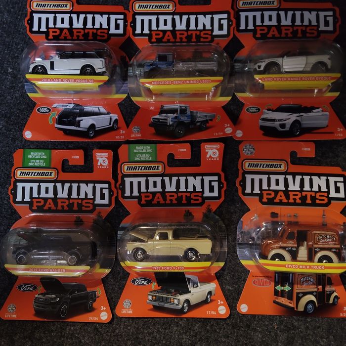 Miniaturas Matchbox Moving Parts