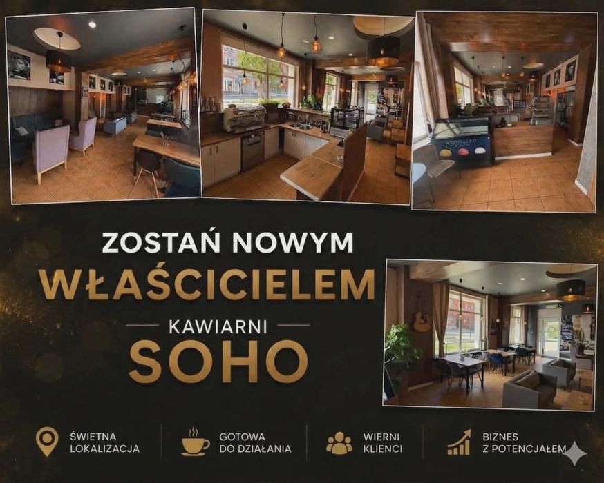 Kawiarnia z własną produkcją, w pełni wyposażona + szkolenia