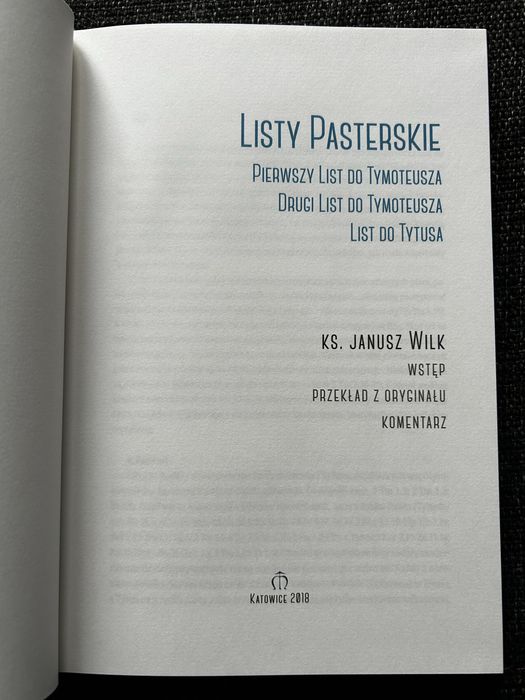 Biblia Impulsy, Listy Pasterskie, tom XIV