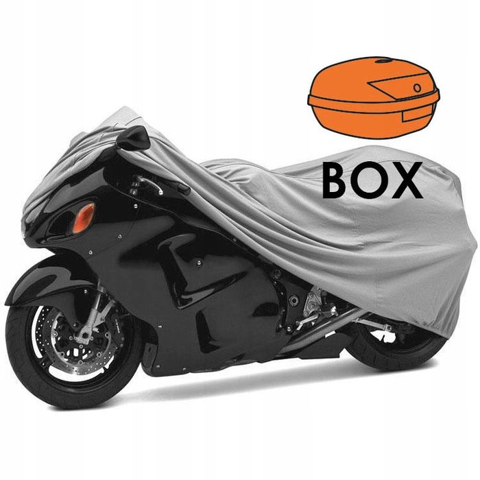 Pokrowiec motocyklowy roz.L z miejscem na kufer
