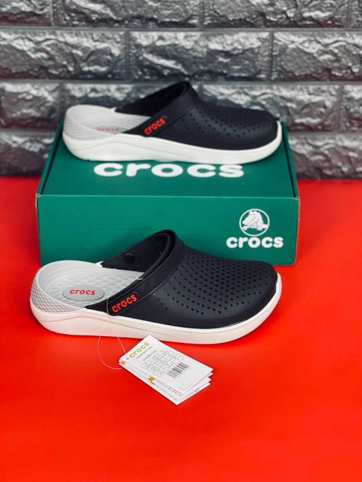 Силиконовые кроксы / шлепки с закрытыми пальцами / Мужские crocs шлепанцы удобные/ кроксы мужсие / шлепнцы крокс/ crocs