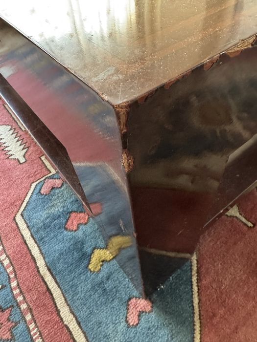 Mesa de centro em madeira com vidro