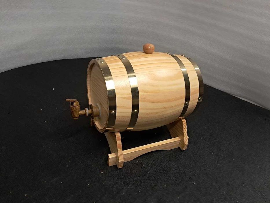 Beczka drewniana sosnowa 2.2 litra do napojów alkocholowych