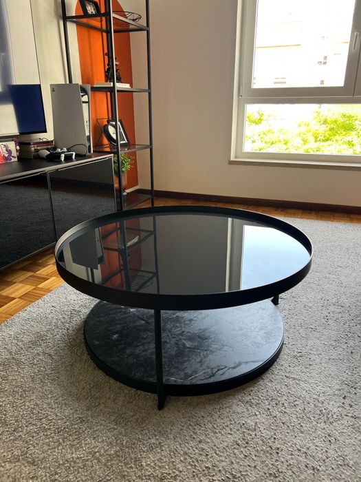 Mesa de centro preta IKEA