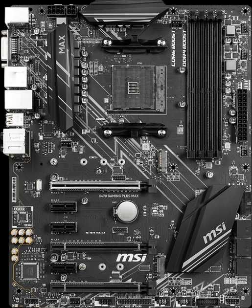 Материнська плата MSI X470 Gaming Plus Max (sAM4, AMD X470, PCI-Ex16)