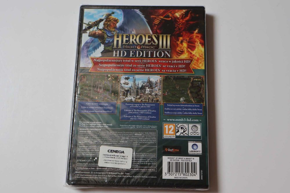 Gra Komputerowa (PC) Heroes of Might & Magic III-HD Edition (Ubisoft). Angielski/Polski (ENG/PL), Nowa w Folii