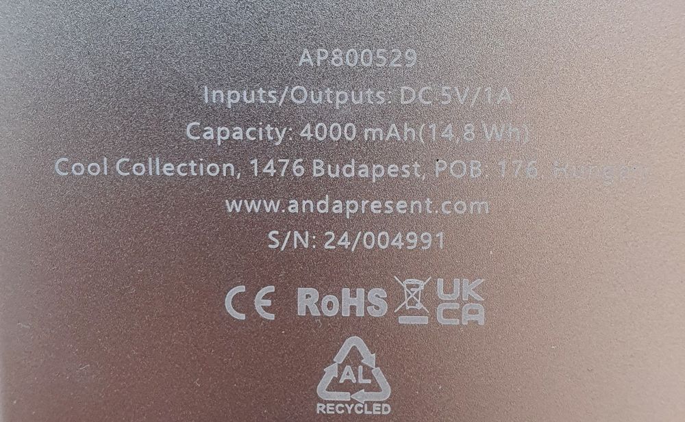 Power bank Sollarny RaluSol 4000 mAh