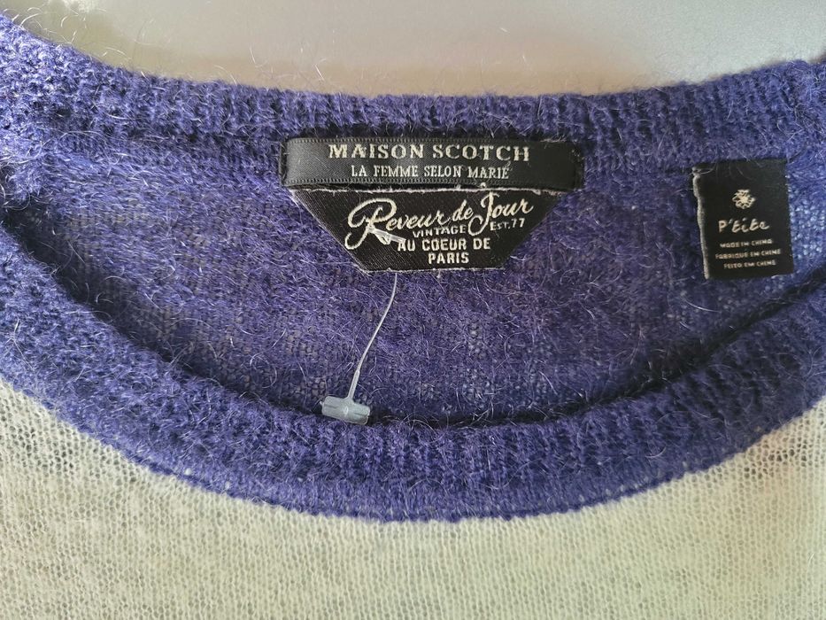 Жіночий светр у смужку із суміші мохеру Maison Scotch&Soda