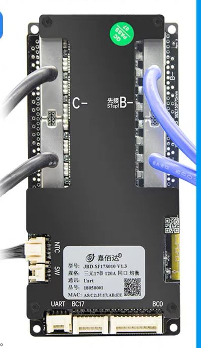 Smart BMS 17S 10S - 17S 150A Xiaoxiang JBD Балансир смарт бмс nzzr