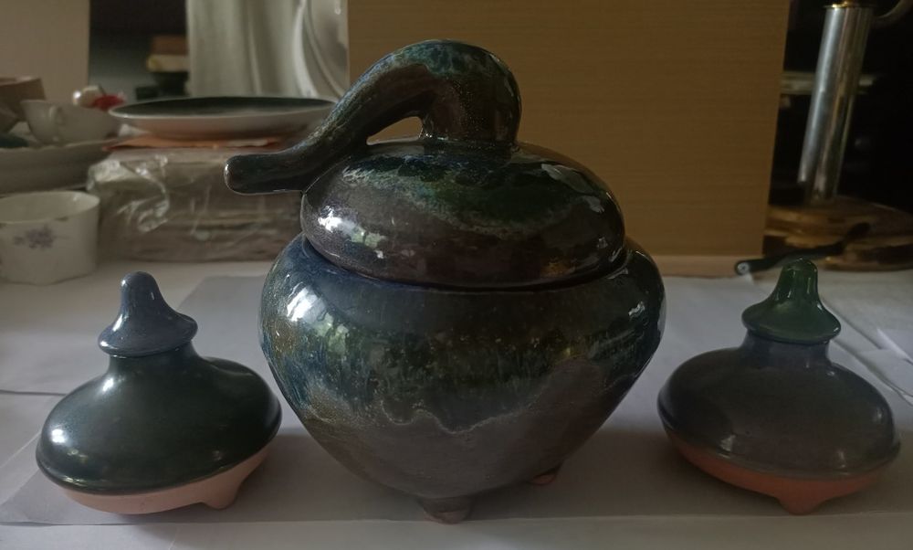 Stary zestaw być może ceramiczny,  okres PRL