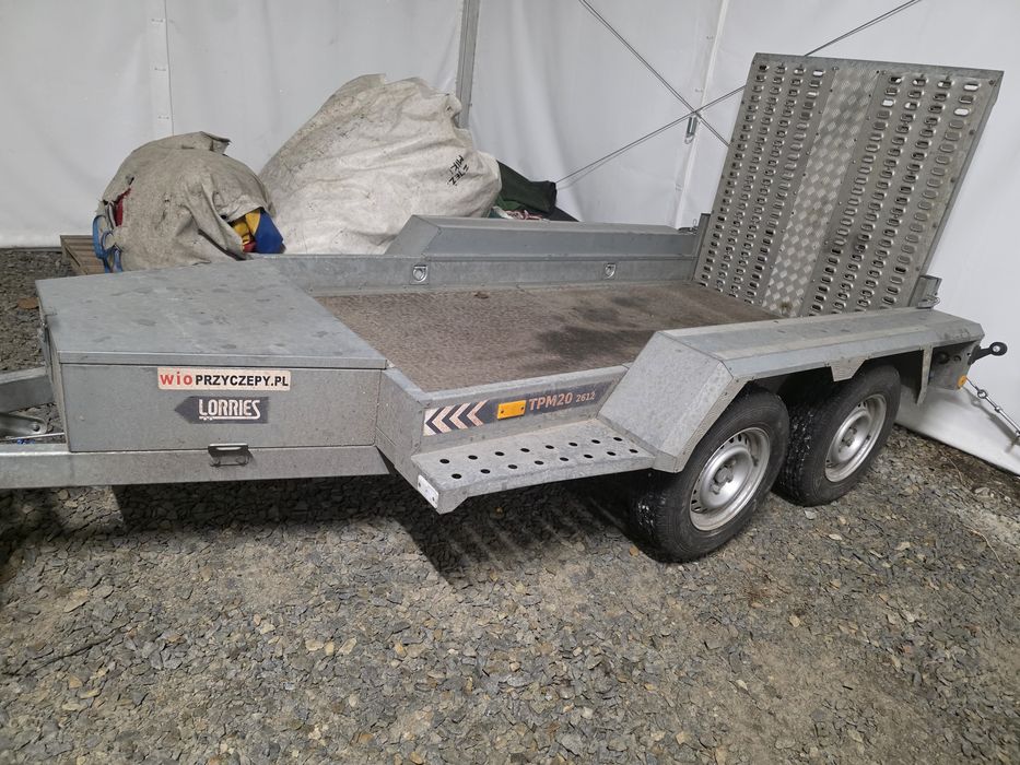 Przyczepa laweta minikoparke