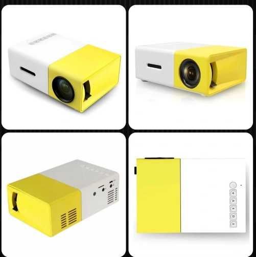 Nowy projektor, rzutnik, przenośny, LED, HD,USB, zestaw, na prezent