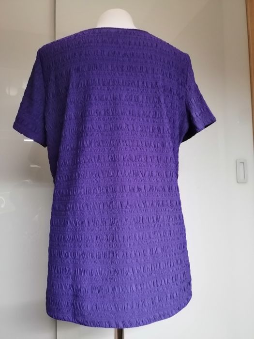 Bluzka damska fioletowa L40/12 krótki  rękaw