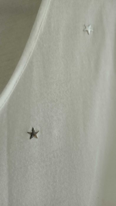 Biała damska dziewczęca bluzka tshirt roz M