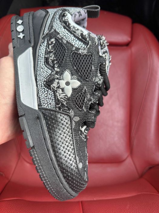 (ОПЛАТА ПІСЛЯ ОГЛЯДУ)Louis Vuitton x Swarovski Skate Sneaker Black