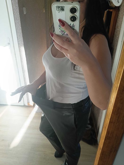 Spodnie eko skóra xl/xxl